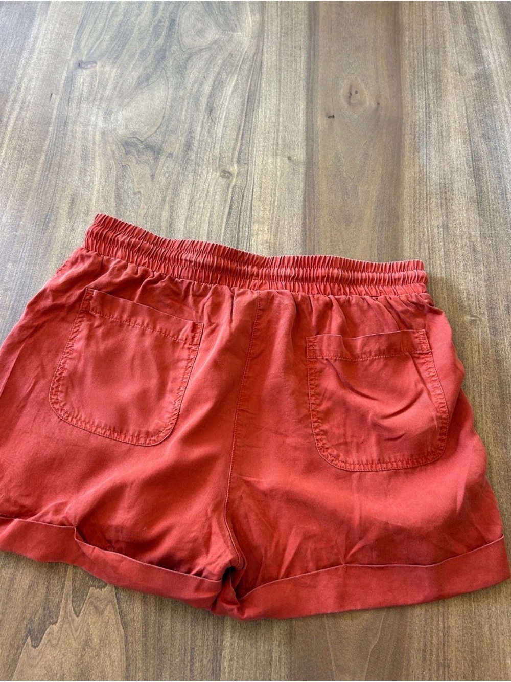 (Pair)Universal Thread Black Rolled-Hem Denim Shorts & burnt orange shorts - Picture 7 of 10
